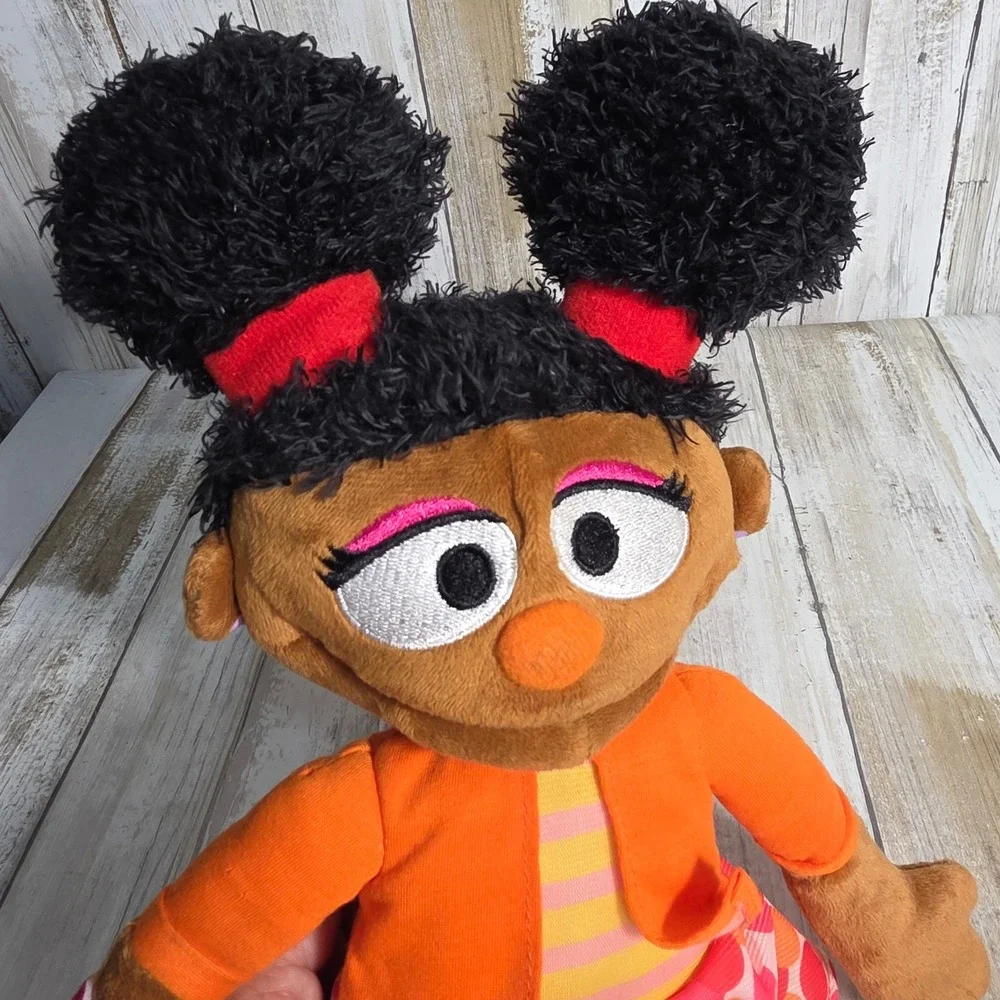 Sesame Street Gabrielle Plush Doll 13 Inch Just Play 2023 Orange Pink Outfit